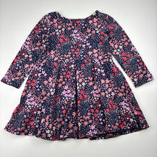 Load image into Gallery viewer, Girls Anko, floral cotton long sleeve dress, GUC, size 3, L: 46cm