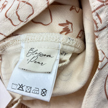 Load image into Gallery viewer, Girls Blossom + Pear, denim dinosaur overalls / dungarees, NEW, size 2,  