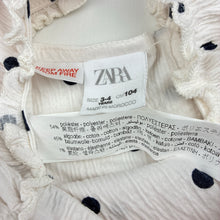 Load image into Gallery viewer, Girls Zara, soft feel stretchy dress, small mark lower front, FUC, size 3-4, L: 54cm