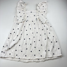 Load image into Gallery viewer, Girls Zara, soft feel stretchy dress, small mark lower front, FUC, size 3-4, L: 54cm