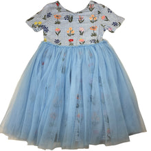 Load image into Gallery viewer, Girls Cotton On, floral &amp; tulle dress, EUC, size 7, L: 65cm