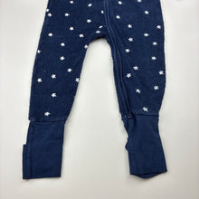 Load image into Gallery viewer, Unisex Bonds, navy terry zip wondersuit / zippy / romper, GUC, size 2,  