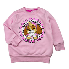Load image into Gallery viewer, Girls Nickelodeon, Skye fleece lined sweater / jumper, pilling, no size, armpit to armpit: 32cm, shoulder to cuff: 32cm, FUC, size 3,  