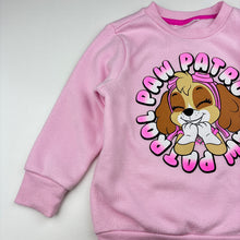 Load image into Gallery viewer, Girls Nickelodeon, Skye fleece lined sweater / jumper, pilling, no size, armpit to armpit: 32cm, shoulder to cuff: 32cm, FUC, size 3,  