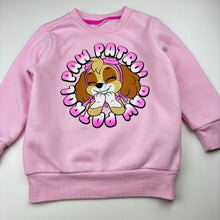 Load image into Gallery viewer, Girls Nickelodeon, Skye fleece lined sweater / jumper, pilling, no size, armpit to armpit: 32cm, shoulder to cuff: 32cm, FUC, size 3,  
