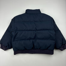 Load image into Gallery viewer, Boys Polo by Ralph Lauren, navy down/feather filled jacket/coat, wash fade on cuffs, GUC, size 2,  