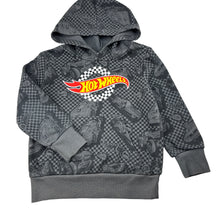 Load image into Gallery viewer, Boys Hot Wheels, fleece lined hoodie sweater, wash fade &amp; pilling, FUC, size 4,  