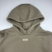 Load image into Gallery viewer, Girls Tilii, khaki fleece lined hoodie sweater, EUC, size 10,  