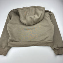 Load image into Gallery viewer, Girls Tilii, khaki fleece lined hoodie sweater, EUC, size 10,  