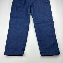 Load image into Gallery viewer, Boys Uniqlo, fleece lined stretch denim pants, adjustable, Inside leg: 47cm, EUC, size 7-8,  