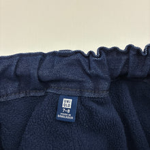 Load image into Gallery viewer, Boys Uniqlo, fleece lined stretch denim pants, adjustable, Inside leg: 47cm, EUC, size 7-8,  