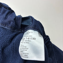 Load image into Gallery viewer, Boys Uniqlo, fleece lined stretch denim pants, adjustable, Inside leg: 47cm, EUC, size 7-8,  