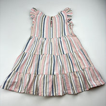 Load image into Gallery viewer, Girls Anko, striped summer dress, no labels, armpit to armpit: 26.5cm, GUC, size 2-3, L: 49cm