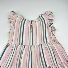 Load image into Gallery viewer, Girls Anko, striped summer dress, no labels, armpit to armpit: 26.5cm, GUC, size 2-3, L: 49cm