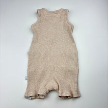 Load image into Gallery viewer, Unisex HALO &amp; HORNS, ribbed organic cotton blend romper, GUC, size 00,  