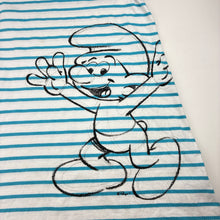 Load image into Gallery viewer, Girls Bossini, The Smurfs cotton open-shoulder dress, EUC, size 8, L: 63cm