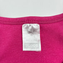Load image into Gallery viewer, Girls Bonds, pink terry casual dress, small mark on chest, FUC, size 7, L: 61cm