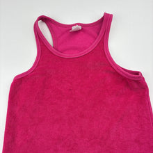 Load image into Gallery viewer, Girls Bonds, pink terry casual dress, small mark on chest, FUC, size 7, L: 61cm