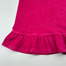 Load image into Gallery viewer, Girls Bonds, pink terry casual dress, small mark on chest, FUC, size 7, L: 61cm