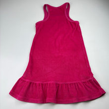 Load image into Gallery viewer, Girls Bonds, pink terry casual dress, small mark on chest, FUC, size 7, L: 61cm