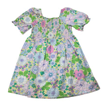 Load image into Gallery viewer, Girls Cotton On, floral linen blend dress, small marks back left side, FUC, size 4, L: 56cm