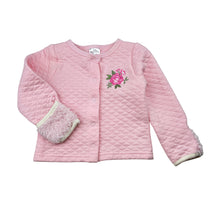 Load image into Gallery viewer, Girls Little Beginnings, embroidered quilted lightweight sweater / top, GUC, size 0,  