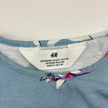 Load image into Gallery viewer, Girls H&amp;M, cotton long sleeve dress, unicorns, FUC, size 3-4, L: 45cm