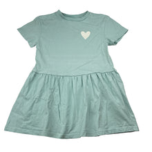 Load image into Gallery viewer, Girls Cotton On, blue cotton short sleeve dress, FUC, size 5, L: 54cm