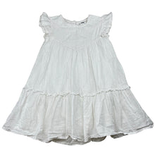 Load image into Gallery viewer, Girls Anko, lined white cotton dress, EUC, size 5, L: 50cm