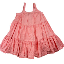 Load image into Gallery viewer, Girls Mango, pink cotton summer dress, light mark lower front, FUC, size 3, L: 51cm