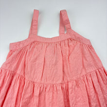 Load image into Gallery viewer, Girls Mango, pink cotton summer dress, light mark lower front, FUC, size 3, L: 51cm