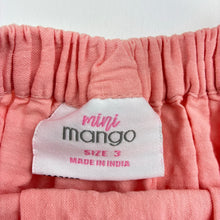 Load image into Gallery viewer, Girls Mango, pink cotton summer dress, light mark lower front, FUC, size 3, L: 51cm