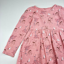 Load image into Gallery viewer, Girls Anko, cotton long sleeve casual dress, FUC, size 6, L: 56cm