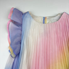 Load image into Gallery viewer, Girls H&amp;M, pleated pastel party dress, light mark on back, FUC, size 6, L: 60cm