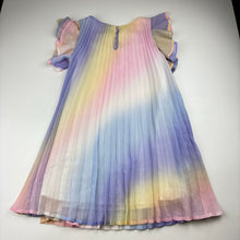 Load image into Gallery viewer, Girls H&amp;M, pleated pastel party dress, light mark on back, FUC, size 6, L: 60cm