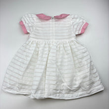 Load image into Gallery viewer, Girls SHEIN, white soft feel lined party dress, EUC, size 0, L: 44cm