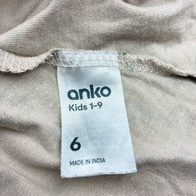Load image into Gallery viewer, Girls Anko, cotton long sleeve casual dress, GUC, size 6, L: 56cm