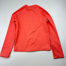 Load image into Gallery viewer, Girls Wave Zone, zip up long sleeve rashie / swim top, EUC, size 8,  