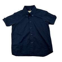 Load image into Gallery viewer, Boys PLOT, navy lightweight short sleeve shirt, EUC, size 2-3,  