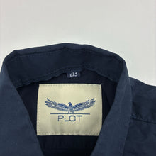 Load image into Gallery viewer, Boys PLOT, navy lightweight short sleeve shirt, EUC, size 2-3,  