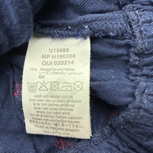 Load image into Gallery viewer, Girls Billieblush, navy viscose long sleeve top, GUC, size 8,  