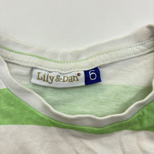 Load image into Gallery viewer, Boys Lily &amp; Dan, striped lightweight cotton tee / top, EUC, size 6,  
