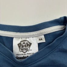 Load image into Gallery viewer, Boys Nickelodeon, Paw Patrol cotton long sleeve tee / top, GUC, size 6,  