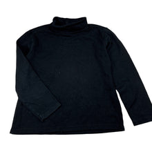 Load image into Gallery viewer, Unisex Anko, black soft cotton skivvy top, GUC, size 5,  