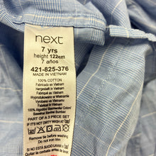 Load image into Gallery viewer, Boys Next, lightweight cotton long sleeve shirt, EUC, size 7,  
