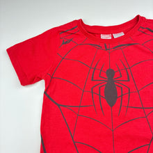 Load image into Gallery viewer, Boys Marvel, Spiderman pyjama tee / top, pilling, FUC, size 5,  