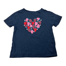 Load image into Gallery viewer, Girls Anko, navy cotton tee / top, strawberries, FUC, size 3,  