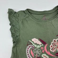 Load image into Gallery viewer, Girls Mothercare, embroidered broderie trim cotton top, EUC, size 3-4,  
