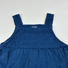 Load image into Gallery viewer, Girls Zara, navy cotton summer top, EUC, size 5,  