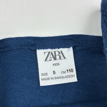 Load image into Gallery viewer, Girls Zara, navy cotton summer top, EUC, size 5,  